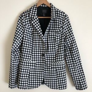 F21 Contemporary Checkered Blazer Women’s Large